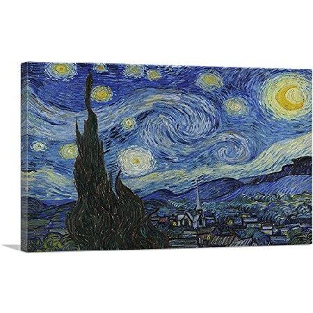 並行輸入品】 ARTCANVAS 星月夜 - 長方形 1889 キャンバスアート
