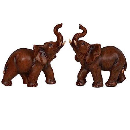 FLAVIA 象　置物　2体 FLAVIA 象 置物 2体 Amazon.co.jp: STARTIST 2ピース/個象の像、風水