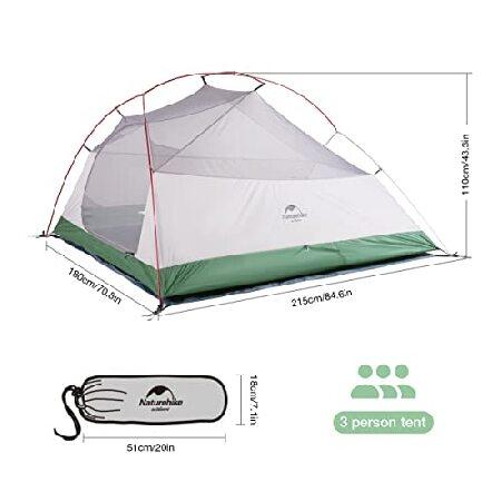 並行輸入品】 Naturehike テント 3人用 Cloudup3 二重層 超軽量 防風