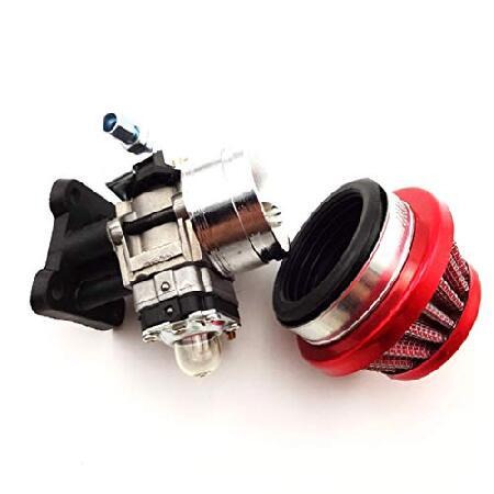 【並行輸入品】 TC-Motor レーシングキャブレターキット キャブレターエアフィルタースタックマニホールドインテークパイプ 2ストローク47cc 49cc ミニATVの画像