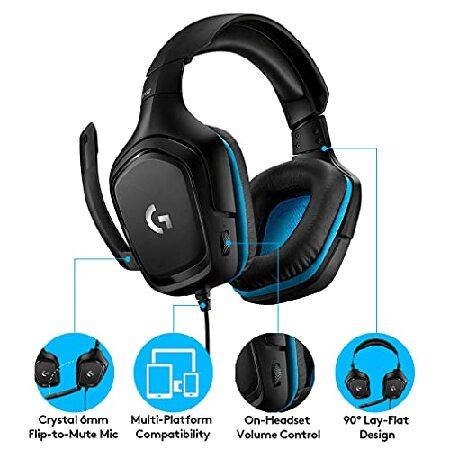 並行輸入品】 Logitech G432 Wired Gaming Headset, 7.1 Surround