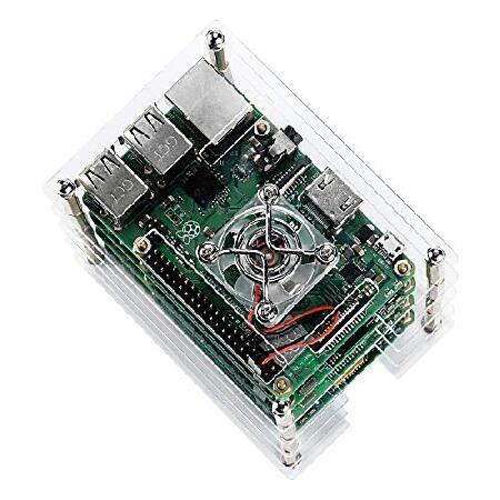 並行輸入品】 GeeekPi Raspberry Pi クラスターケース 4 Model B用 Pi