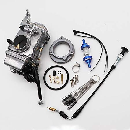 【並行輸入品】 KIPA キャブレター Mikuni HSR42 HSR 42mm用 ハーレー Evo エボリューション ツインカム グライド ダイナ スーパーワイド ローワーライダーの画像