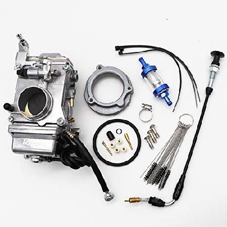 【並行輸入品】 KIPA キャブレター Mikuni HSR42 HSR 42mm用 ハーレー Evo エボリューション ツインカム グライド ダイナ スーパーワイド ローワーライダーの画像