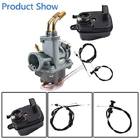 【並行輸入品】 Labwork キャブレター キャブレター スロットル チョークケーブル Yamaha Y Zinger PW 50 PW50 エアフィルター用の画像