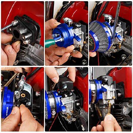 【並行輸入品】 15mm Carburetor Upgrade Kit Air Filter Set Compatible with 2 Stroke 43cc 47cc 49cc Standup Gas Scooter ATV Quad Pocket Bike XG-550 Blad_4