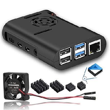 Raspberry Pi 4 Model B ケース付き Amazon.co.jp: GeeekPi Raspberry Pi 4用ケース ABS素材 冷却PWMファン