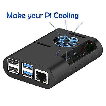 並行輸入品】 Raspberry Pi 4ケース MazerPi Piケース 冷却ファン付き