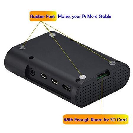 並行輸入品】 Raspberry Pi 4ケース MazerPi Piケース 冷却ファン付き