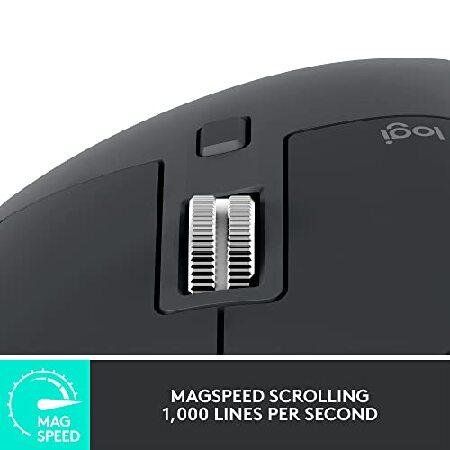 Logitech MX Master 3S Mouse Right-Hand RF Wireless+Bluetooth Optical, W126983404 (RF Wireless+Bluetooth Optical 8000 DPI)｜inter-trade｜04