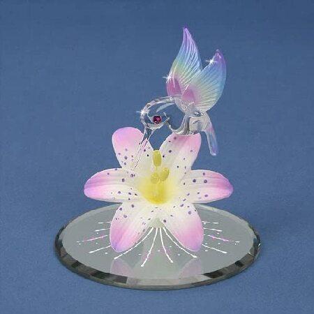 並行輸入品】 Glass Baron Hummingbird Mirrored Lavender Lily