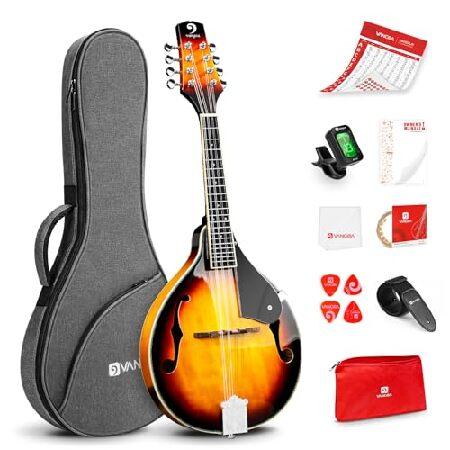 サンバースト 8弦マンドリン 本体 並行輸入品】 Vangoa Aスタイル マンドリン 楽器 サンバースト 8弦