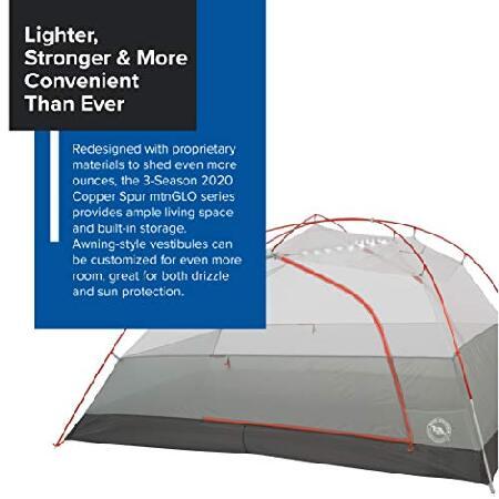 【並行輸入品】 Big Agnes(ビッグアグネス) コッパースプールHV UL mtnGLO 超軽量 バックパッキングテント LEDライト付き_1