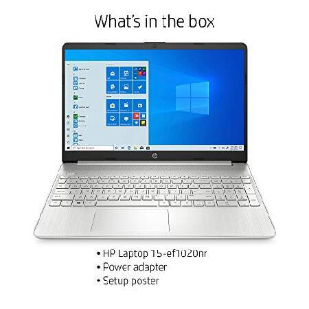【並行輸入品】 HP 15-inch Touchscreen Laptop, AMD Ryzen 3 3250U, 8 GB RAM, 256 GB SSD, Windows 11 Home in S Mode (15-ef1020nr, Natural Silver)の画像