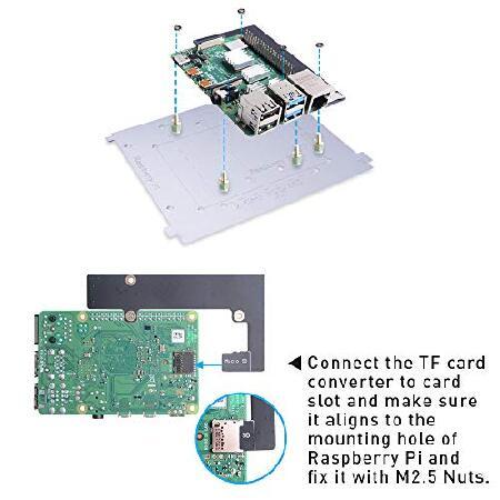 GeeekPi Raspberry Piクラスターケース Raspberry Piラックケース 積み重ね可能ケース 冷却ファン付き 120mm RGB LED 5V ファン Raspberry Pi 4B/3B+/3B/2B/B+ J｜inter-trade｜03