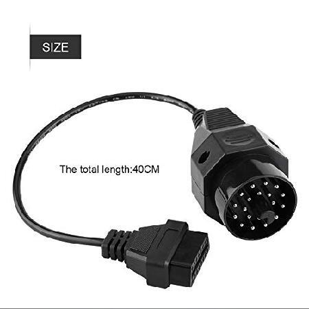 20 Pin 16 Pin OBD2 Connector 20PIN to 16PIN OBDII Diagnostic Adapter Cable Female Connector OBD2 Scan Cable for E36 E38 E39 E46 E53 X5 Z3｜inter-trade｜03