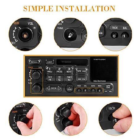 並行輸入品】 RDBS ステレオラジオノブキット 6個セット GMC