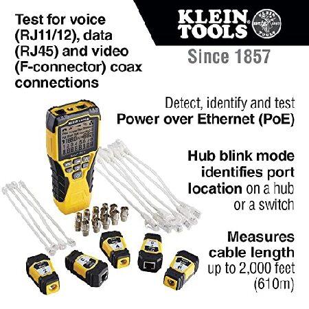 【並行輸入品】 Klein Tools VDV501-853 CoaxialCable Tester， Scout Pro 3 with Test-n-Map Remote， Includes Remotes #2 - #6， Tests Voice， Data and Video_1