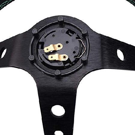 RAS TP スウェード ステアリング ハンドル 並行輸入品】 RASTP ステアリング ハンドル 直径345mm 軽量