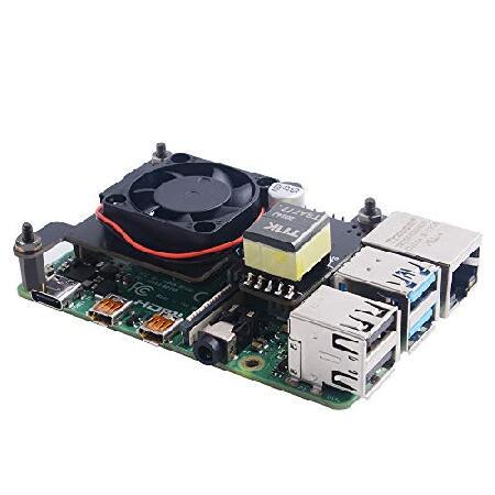 【並行輸入品】 GeeekPi Raspberry Pi 4 アイソレーテッドPoE HAT IEEE 802.3af または 802.3at PoE標準対応 Raspberry Pi冷却ファン付き 30x30x7mm Raspberry_5
