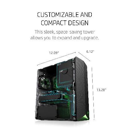 HP Pavilion Gaming Desktop, NVIDIA GeForce GTX 1650, Intel Core i5-10400F, 8 GB DDR4 RAM, 256 GB PCIe NVMe SSD, Windows 11, USB Mouse and Keyboard, Co｜inter-trade｜04