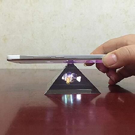 Arinda 3D ホログラム ピラミッド ディスプレイ プロジェクター ビデオスタンド ポータブル スマートフォン用｜inter-trade｜04