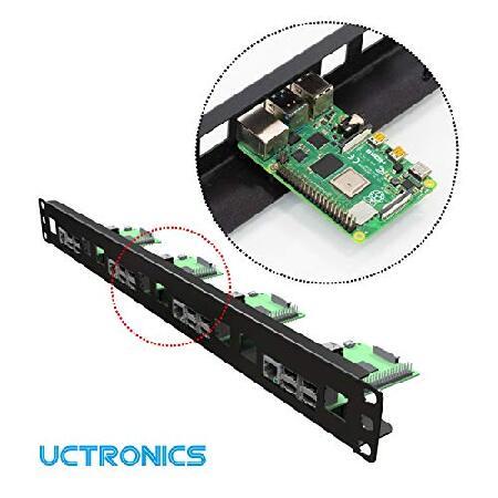 並行輸入品】 UCTRONICS ラズベリーパイ用1Uラック 19インチ ラック