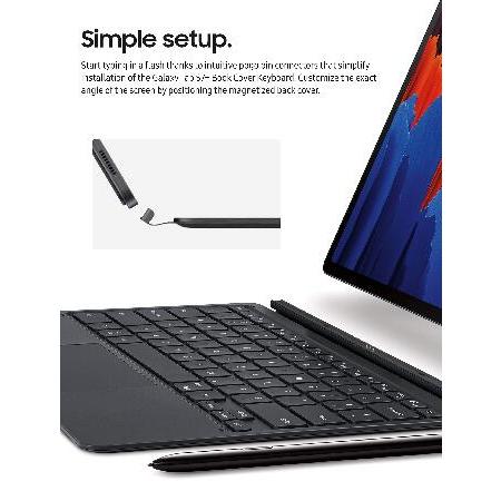SAMSUNG - 美品 galaxy tab s7+ Samsung製キーボード 並行輸入品】 SAMSUNG Galaxy Tab S7+ Keyboard, Black : インター