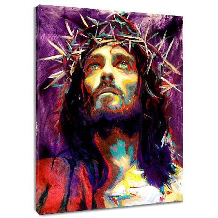 並行輸入品】 HVEST イエス・キリスト壁アート 水彩画 クリスチャン