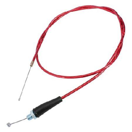 並行輸入品】 QAZAKY 50インチレッドスロットルケーブル Mini Baja