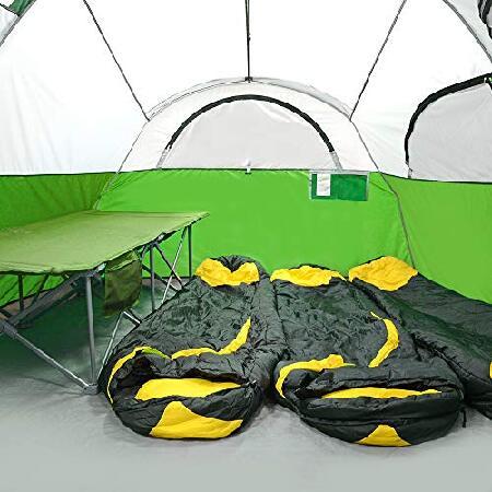 【並行輸入品】 CAMPROS CP テント 8人用 キャンプテント 家族へのギフト 防水 防風 ファミリーテント 大きなメッシュウィンドウ5枚 二層 仕切りカーテン_4