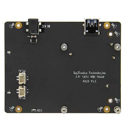 【並行輸入品】 Geekworm Raspberry Pi 4 SATA X825 V2.0 Raspberry Pi 4 Model B X825 V2.0 2.5インチ SATA HDD/SSD 拡張ボード UASP Raspberry Pi_5