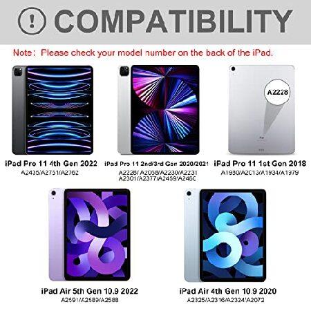 【並行輸入品】 iPad Air 第4世代 キーボードケース 11インチ Pro 1st/2nd/3rd Gen (2018/2020/2021) 互換 カラフル BT バックライトキーボード 取り外し可能_1