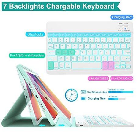【並行輸入品】 iPad Air 第4世代 キーボードケース 11インチ Pro 1st/2nd/3rd Gen (2018/2020/2021) 互換 カラフル BT バックライトキーボード 取り外し可能_3