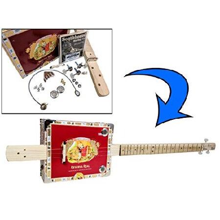 並行輸入品】 完全DIY 3弦フレットシガーボックスギターキット ネック