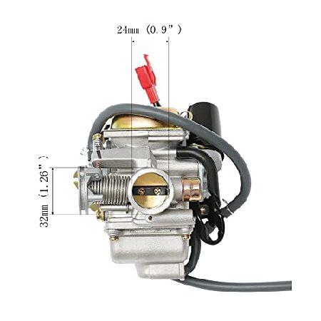 【並行輸入品】 PD24J キャブレター 24mm GY6 125cc 150cc 152QMJ 157QMI 4ストロークエンジン 電動チョーク オートバイスクーターの画像