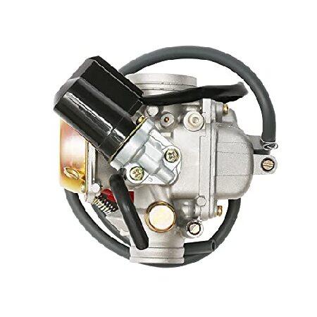 【並行輸入品】 PD24J キャブレター 24mm GY6 125cc 150cc 152QMJ 157QMI 4ストロークエンジン 電動チョーク オートバイスクーターの画像