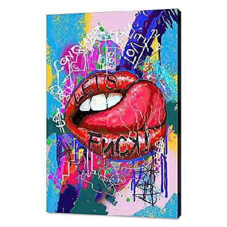 並行輸入品】 MAMAGO カラフルな唇 ウォールアート グラフィティ 唇