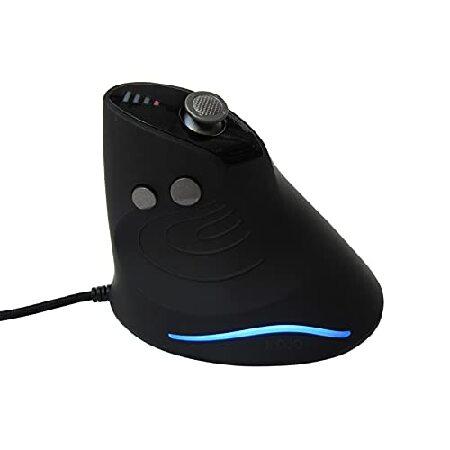 【並行輸入品】 MOJO サイレント垂直ゲーミングマウス - 人間工学に基づいたマウス PCゲーム用マウス 4方向ジョイスティックボタン 調整可能DPI (1000 - 10000)_2