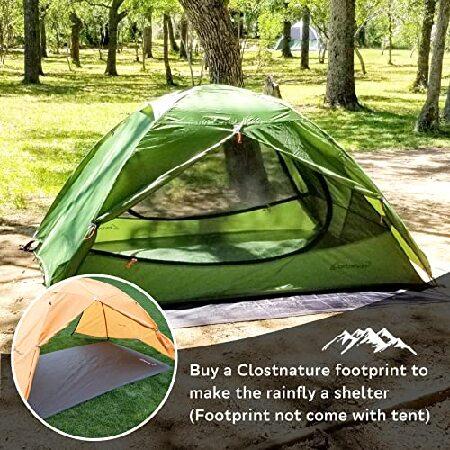 【並行輸入品】 Clostnature 一人用テント 軽量 コンパクト コンパクト 防水 登山 山岳テント ひとり用 キャンプ テント ソロ (GMtent-single door-1p-green)_3