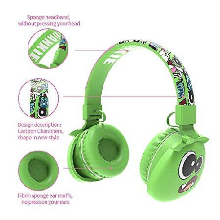YLFASHION Kids Cartoon Headphones, Wireless Headset for The Girl, The Jellie Over Ear Bluetooth Headphones, Foldable Stereo Headphone, FM, with 85dB V｜inter-trade｜05
