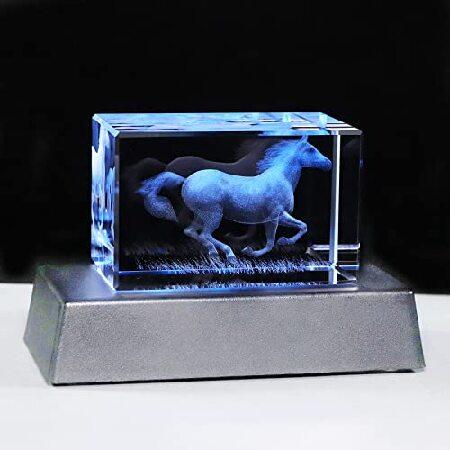 クリスタルガラス　ホース置物　馬 並行輸入品】 馬のギフト ガールズ レディース 馬好きの方 3D