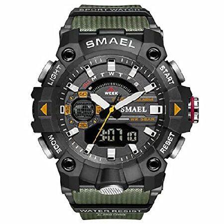 並行輸入品】 SMAEL メンズ デジタル スポーツウォッチ ミリタリー