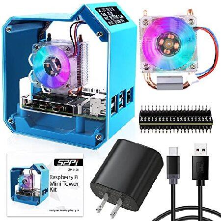 並行輸入品】 GeeekPi Raspberry Pi ミニタワーキット QC3.0電源付き 4