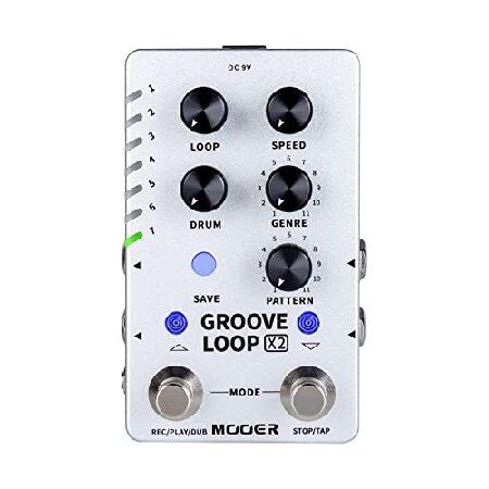 【並行輸入品】 MOOER Groove Looper Pedal Drum Machine Stereo Guitar Loop Recorder Pedals