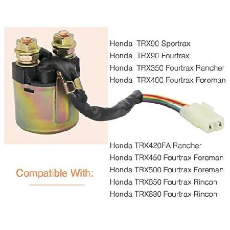 【並行輸入品】 スターターソレノイドリレー 2個 ホンダ TRX90 TRX300 TRX350 TRX400 TRX420 TRX450 TRX450ES TRX500 TRX650 TRX680 Fourtrax Rancher Foremanの画像