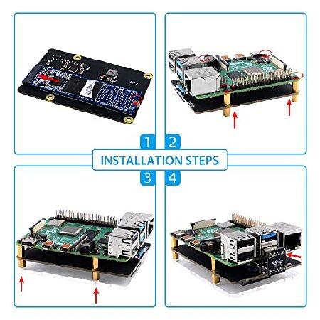 並行輸入品】 GeeekPi Raspberry Pi 4 X862 V2.0 M.2 NGFF SATA SSD