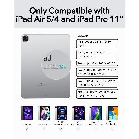 ESR iPad Air 5 ケース 英語キーボード付き iPad Air4(2020)/iPad Pro 11(2018)適用 Bluetooth 磁気吸着 タッチパネル搭載 マルチタッチ 簡単にセット フローテ｜inter-trade｜02