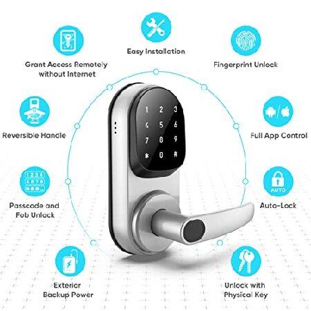 【並行輸入品】 スマートロック Sifely キーレスエントリードアロック スマートドアロック キーパッド付きドアロック スマートロックフロントドア_1