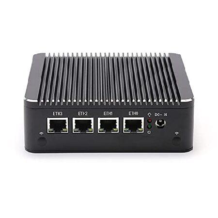 公式代理店 Micro Firewall Appliance， Mini PC， pFsense Plus， Mikrotik， OPNsense， VPN， Router PC， Celeron J4125， HUNSN RS34g， AES-NI， 4 x インテル 2.5GbE I226-V LA